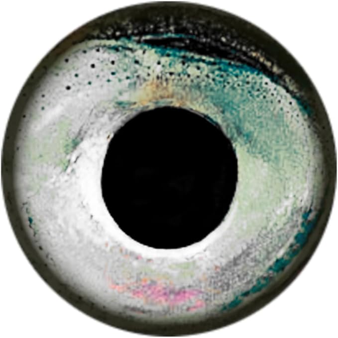 Brule 3-D Holographic Epoxy Fish Eyes (5mm-20mm) 60 Pack, Handpoured, Fishing Fly Tying Lures DIY Crafts