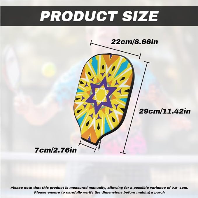 Pickleball Paddle Covers, Durable Polyeste Paddle Cover,Anti-Drop Paddle Storage Bag
