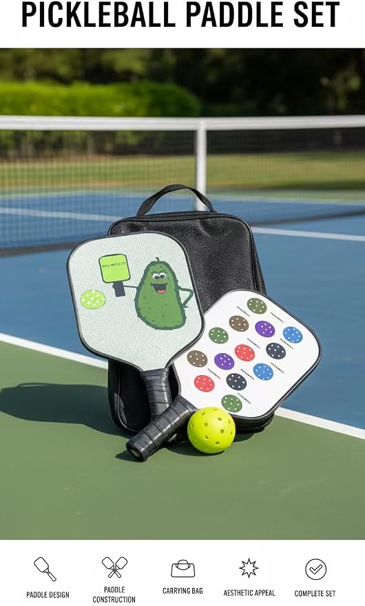 MIXIN ITUP T700 Carbon Fiber Pickleball 2 Paddle Set