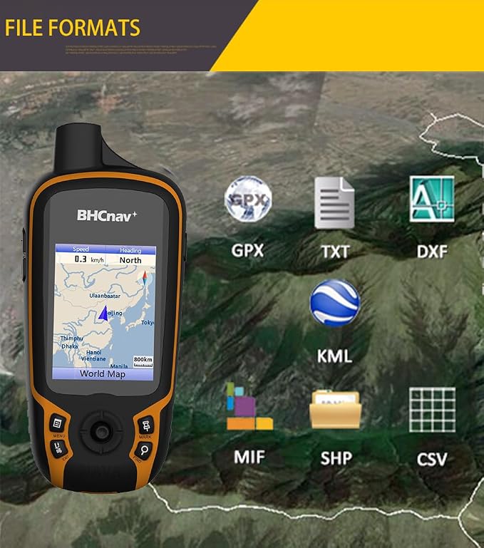 NAVA F30 Handheld GPS Navigation Device, Colorful Map Display, Land Accuracy Surveying Equipment for Outdoor Hiking Hunting Traveling Adventures