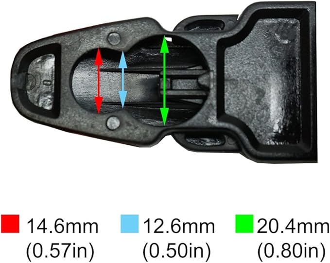 Scuba Choice Diving Fin Spring Heel Strap with Quick Release Buckles – Adjustable Comfort & Secure Fit for Dive Boots, Universal Compatibility with Top Fin Brands