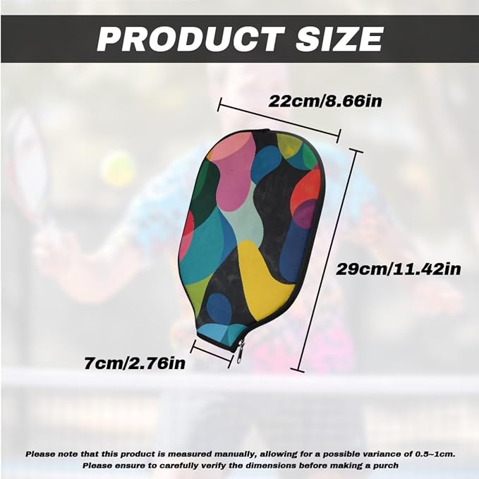 Pickleball Paddle Covers, Durable Polyeste Paddle Cover,Anti-Drop Paddle Storage Bag