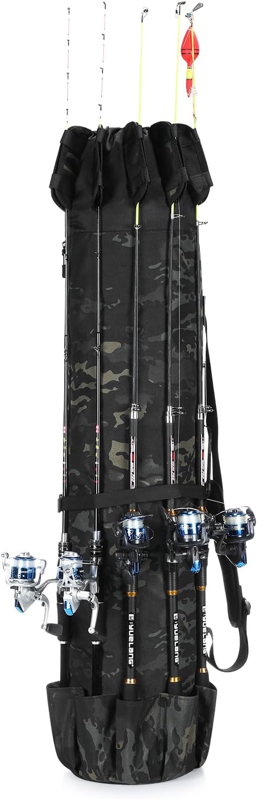 Fishing Pole Bag Rod Case, Folding Fishing Pole Bag Fishing Gear