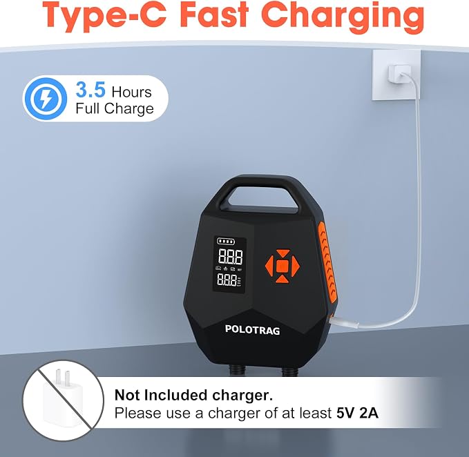 Electric Paddle Board Pump Rechargeable, 20PSI SUP Pump 12000mAh Paddleboard Pump with Inflation & Deflation, Auto-Off, Portable Air Pump for Inflatables, Kayak and Air Mattress