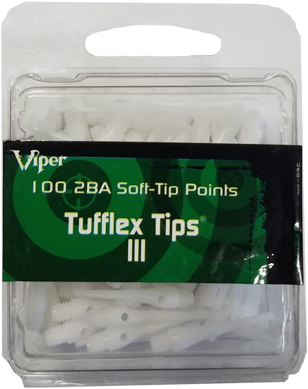 Viper Dart Accessory: Tufflex III 2BA Thread Soft Tip Dart Points (100 and 1000 Packs)