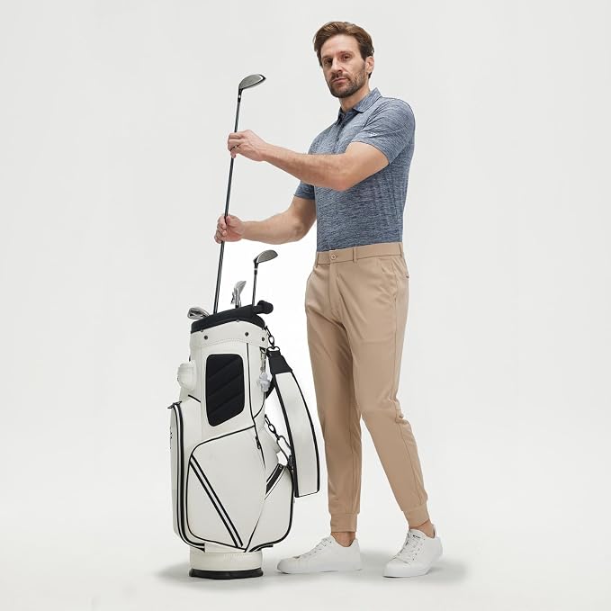 M MAELREG Men‘s Golf Shirts Short Sleeve Ultra-Light Soft Performance Quick Dry Athletic with UPF 30+ Polo Shirts for Men