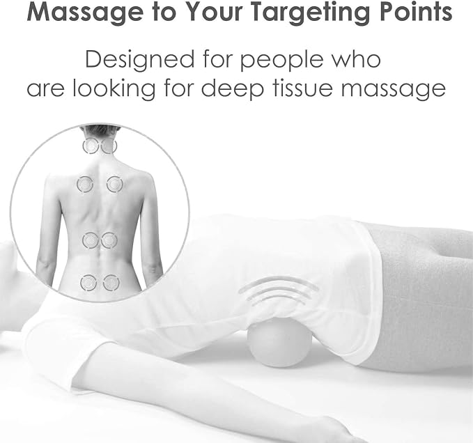 Adjustable Peanut Massage Ball Roller, Double Lacrosse Ball Acupoint Myofascial Release Muscle Knot Relaxer Mobility Trigger Point for Physical Therapy Self Deep Tissue Manual Massager Equipment Tool
