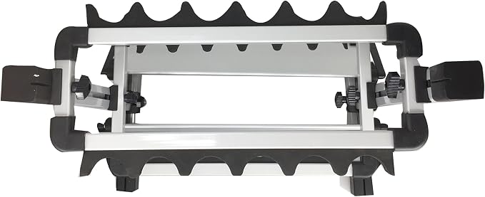 Pactrade Marine Fishing Rod Stand (12 to 24 Slots) - Fishing Pole Rack for Garage, Home, Cabin Floor | Cushioned, Lightweight, Easy-Access, Easy-Assembly | Great for Golf Clubs, Cue Sticks, and More