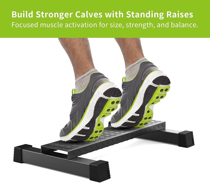 Steel Calf Raise Block, Heavy-Duty Standing Calf Machine, Anti-Slip Solid Platform for Calf Stretching, Squats, Foot Stretch, Home Gym Workout Equipment