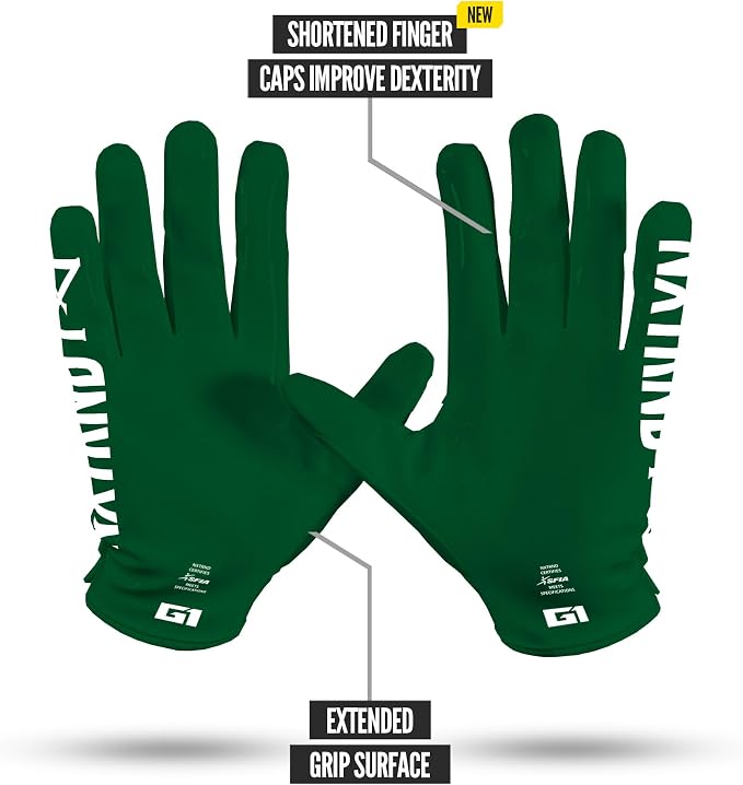 Nxtrnd G1 Pro Men's Football Gloves, Adult Sticky Receiver Gloves