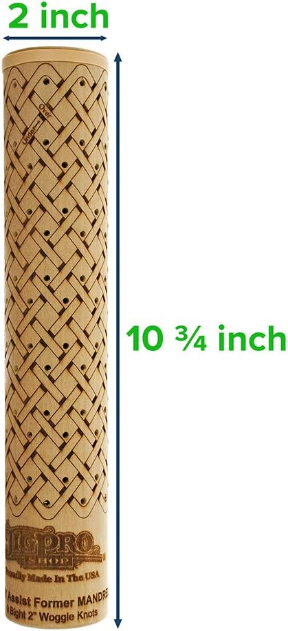 Easy Assist Mandrels – Knot Tying Tool – Includes Pins and Rubber Bands (2 Inch, 9 Bight)
