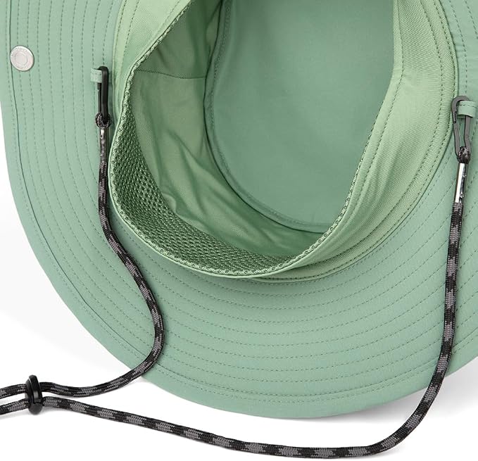 Cooling Sun Defender Sun Hat, UPF 50 UV Protection for Men Women, Wide Brim Outdoor Hat for Hiking, Fishing, Beach, Gardening (Hedge Green)