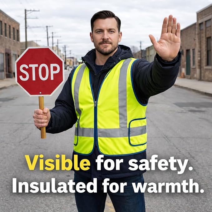 NYOrtho High Reflective Vest - Construction Vest - Universal Fit - ANSI/ISEA Class 2 - Sweat-Free With Reflective Material