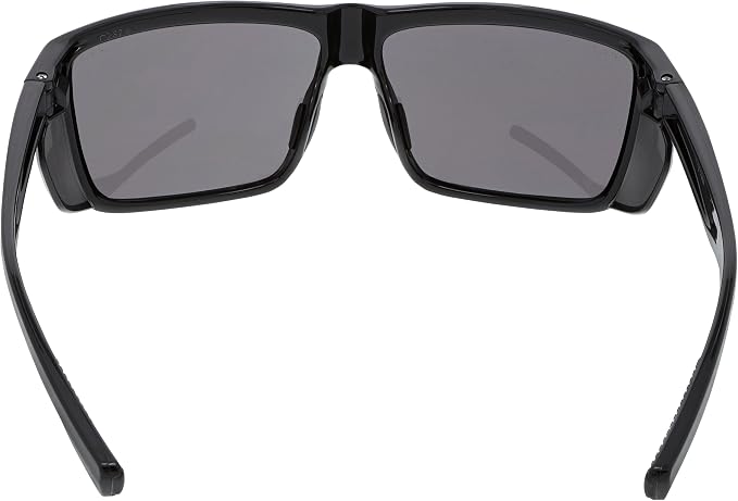 MCR Safety SR212 Swagger SR2 Safety Glasses with Thermo Plastic Rubber Nose Pads and Detachable Side Shields, Black Frame, Gray Lens