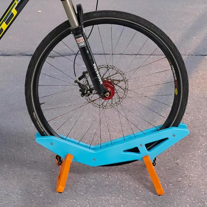 Bike Stand Portable Floor Rack, Black | Adjustable, Fits 20"-29" Bicycles, Mountain & Road Bike Compatible, Indoor Home Garage Use