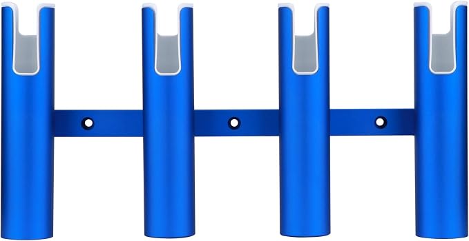 Aluminium Wall-Mounted Fishing Rod Holder for Boat, Garage & Marine - Holds Rods & Poles
