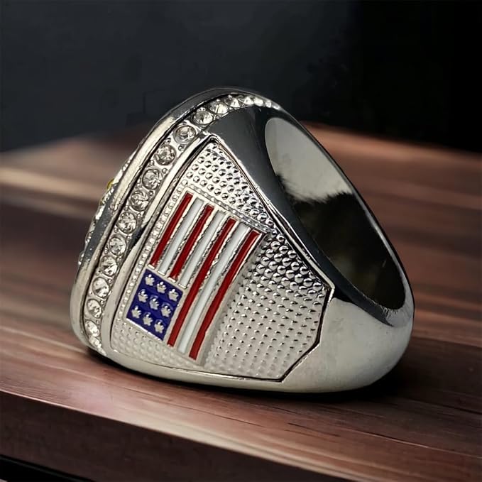 Legacy Rings 1 or 12 Pack Softball Baseball Championship Trophy Ring Tournament Champions or Finalists Silver-Tone Clear