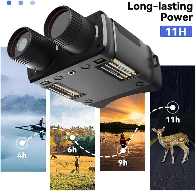 R6 Digital Night Vision Binoculars 1080p Full Infrared Night Vision Goggles for Camping Travel