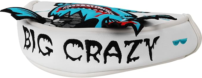 Big Crazy Golf Head Covers, Golf Club Covers Funny, Driver Headcovers, Golf Club Covers, Fairway Woods Head Covers, Hybrids Headcover, Putter Cover with Soft Lining for Golf Gift Hammerhead Sharks