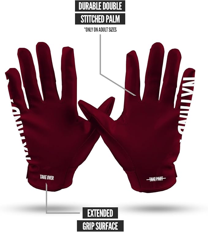 Nxtrnd G1 Pro Men's Football Gloves, Adult Sticky Receiver Gloves