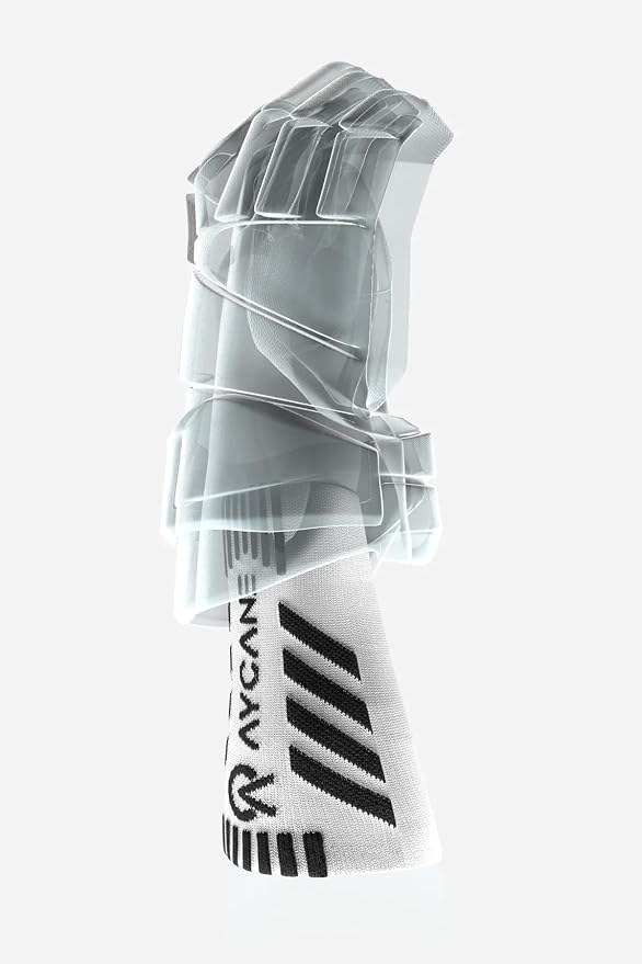 Blade X White Wrist Guards, Lightweight, Quick-Drying, Breathable Fabric, Flexible Fit, Level 3 Cut-Resistant Protection, Durable and Comfortable Wrist Protection for Hockey Players