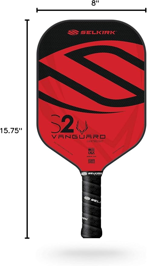 Selkirk Sport Vanguard Hybrid Pickleball Paddle | Carbon Fiber Pickleball Paddle with a Polypropylene X5 Core | Pickleball Rackets