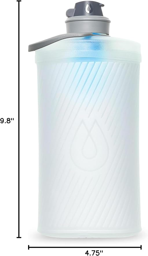 HydraPak Flux+ 1.5L FILTER KIT - Collapsible Backpacking Water Bottle - BPA Free, Ultra Light, Spill-Proof Twist Cap