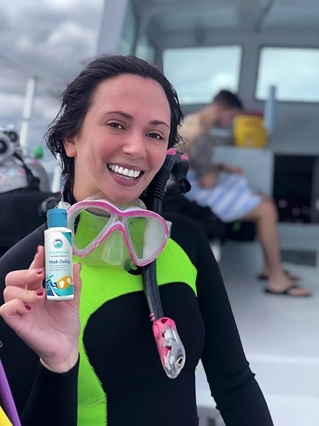 STREAM 2 SEA Mask Defog and Squalane Oil for for Moisturized Skin and Hair with Vitamin E - Natural Protection, Hydration, Clear Diving Vision for Goggles and Lenses Defog - Reef Safe, Paraben Free