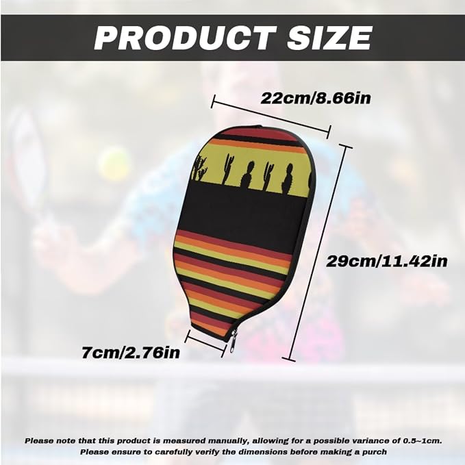 Pickleball Paddle Covers, Durable Polyeste Paddle Cover,Anti-Drop Paddle Storage Bag