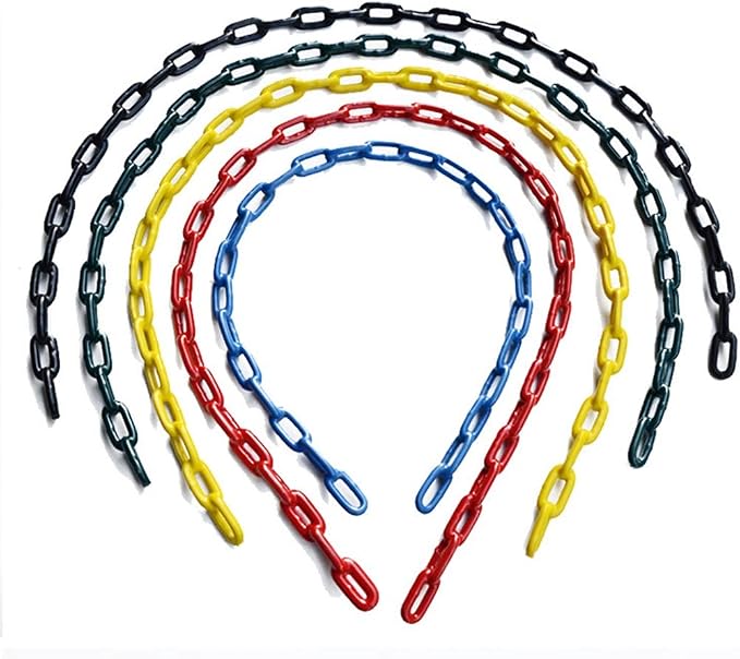 Swing Chains (2) Fully Plastic Coated with 4 Free Quick Links Anti-Rust Iron Link Chains for Playground Kids Tree Swing Seat Support 660 Lb Swing Set Accessories and Replacement (Red)