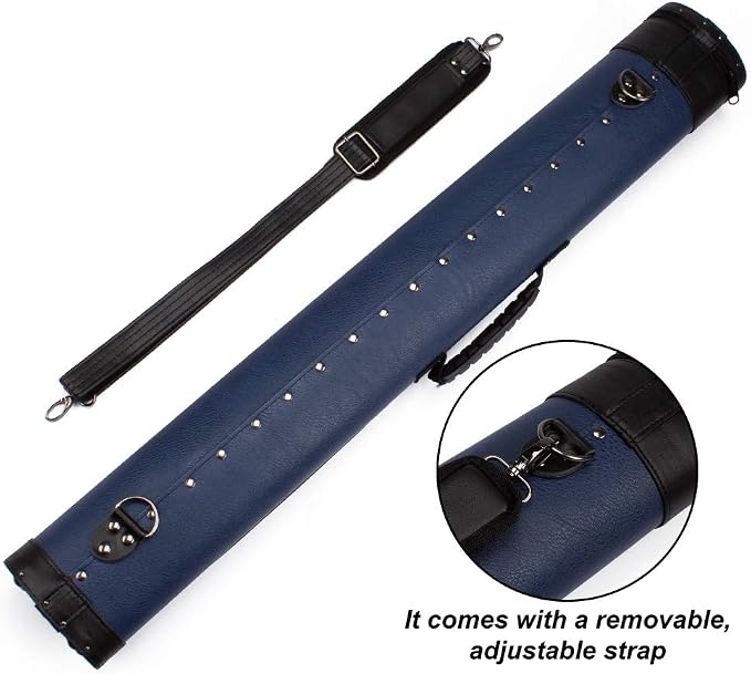 GSE Games & Sports Expert 2x2 Deluxe Hard Billiard Pool Cue Stick Carrying Case, Billiard Cue Case, Billiards Accessories (Several Colors Available)