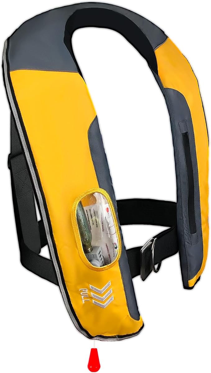 Automatic Inflatable Life Jacket,Preserver PFD for Adults,Life Vest for Adult,Supports Weight up to 330 pounds