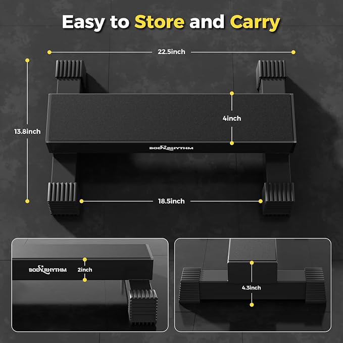 Upgraded Calf Raise Bar for Home Gym Workouts, Standing Calf Raise Machine for Calf Stretching, Squating, Foot Stretching, Anti-Slip Solid Calf Block, Ankle Calf Stretcher.