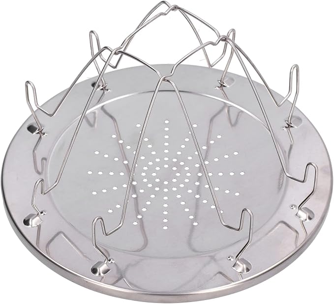 Camping Toaster for Gas Stove, Camp Stove Toaster Folding Portable 4 Slice Stainless Steel Stovetop Bread Toast Rack for Outdoor Cooking Camping Hiking Backpacking BBQ Picnics