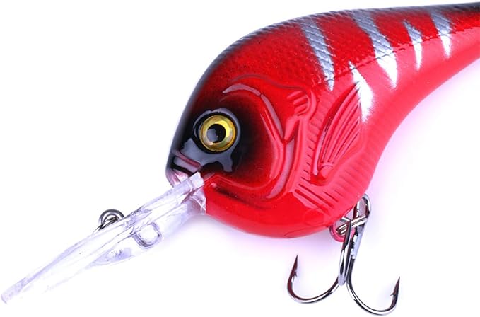 Fishing Lures Kit Mix Includes Minnow Popper Crankbait and Fish Hook for Fishing Saltwater Freshwater Trout Bass Salmon