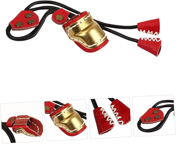 BESPORTBLE 2pcs Guard Sleeve Bow Fingers Outdoor Cover Finger Protection Right Archery Copper for Shooting
