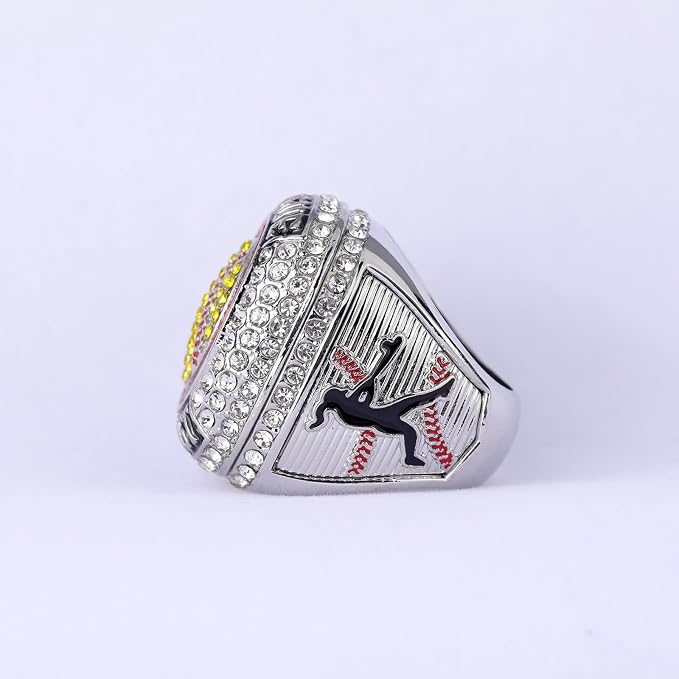 12 pcs Pack League Champions Finalist Softball Championship Awards Trophy Ring Softball Team Awards Softball Players Awards Size 9.5
