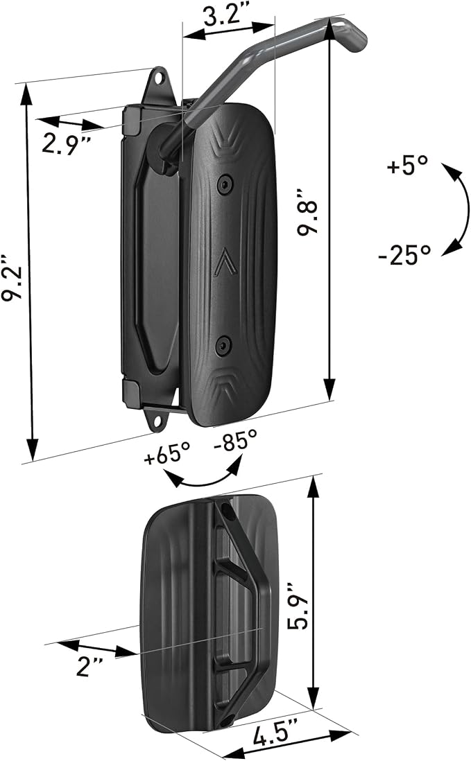 monTEK Swivel Bike Wall Mount – 4 Pack Garage Bike Hanger & Space-Saving Vertical Bike Rack for Garage & Apartment, Sturdy Bike Storage Hook Holds 66 lbs, Easy Installation & Scratch-Proof Design