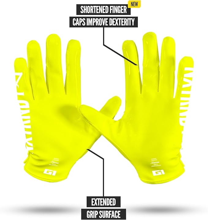 Nxtrnd G1 Pro Men's Football Gloves, Adult Sticky Receiver Gloves