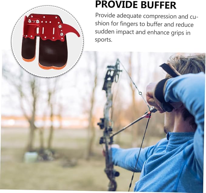 Totority 3pcs Sports Finger Guard Protective Cover for Archery and Finger Sleeve for Hunting and Practice Breathable and Lightweight Design