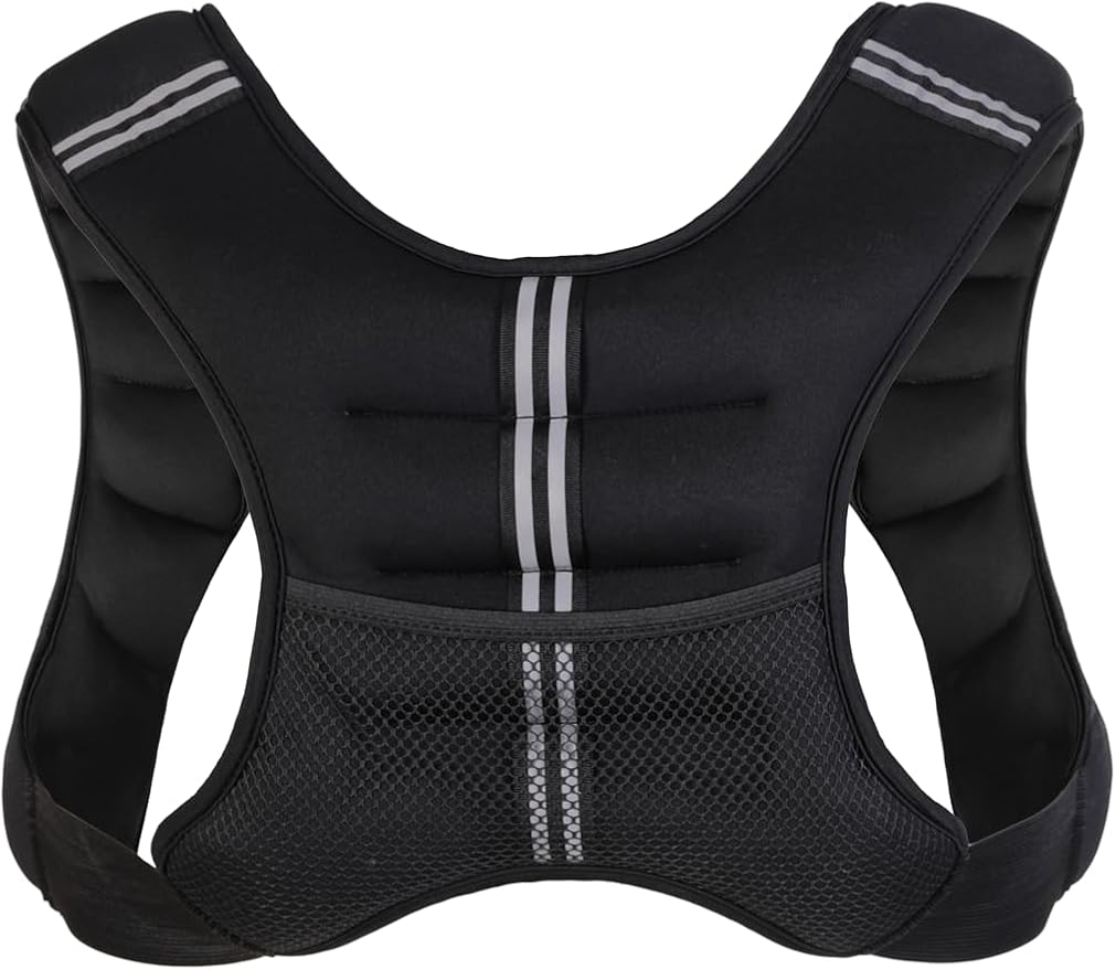RUNMax Weighted Vest, 6lb/8lb/10lb/12lb/16lb/20lb/40lb/50lb/60lb/50lb/60lb/80lb/100lb/120lb/150lb Weight Vest for Workout, Strength Training, Running, Fitness, Muscle Building, Weight Loss, Weightlifting