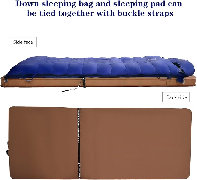 0 20 Degrees F Down Sleeping Bag for Adults,4 Season Rectangle Down Sleeping Bag for Camping Hiking