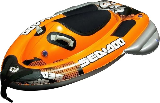 Sea-Doo Aquablast 1-Person 74” Inflatable Water Skiing Towables - Towable Tubes for Boating