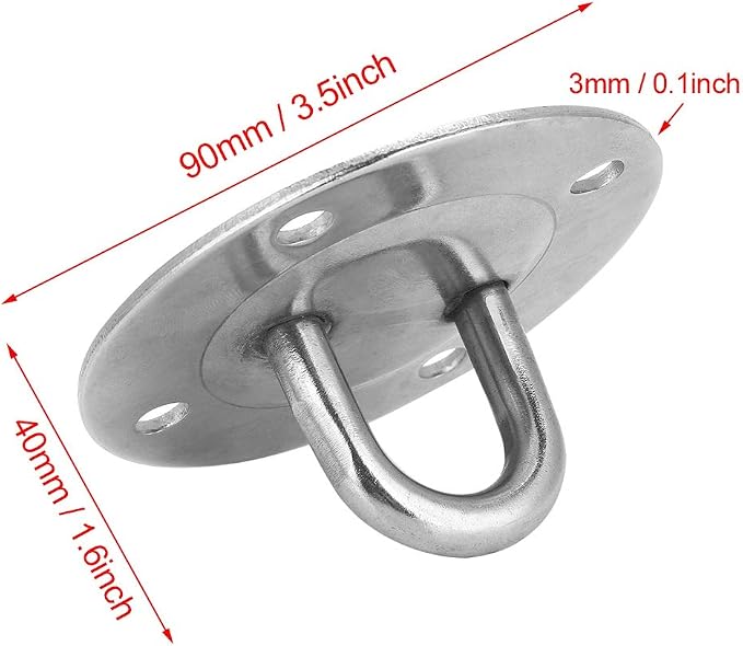 Jonlaki Swing Hangers, Stainless Steel Hammock Wall Hooks for Wall Ceiling Mount, Indoor Outdoor Hammock Chair Hanging Swing Hanging