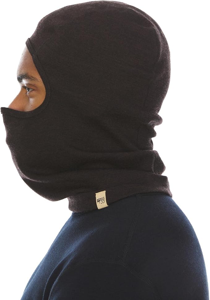 100% Merino Wool Balaclava - Winter Ski Mask - Face Mask - Cold Weather Gear
