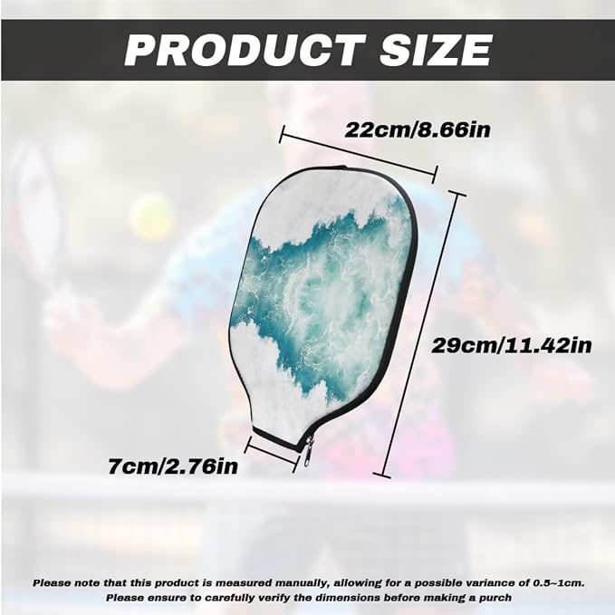 Pickleball Paddle Covers, Durable Polyeste Paddle Cover,Anti-Drop Paddle Storage Bag