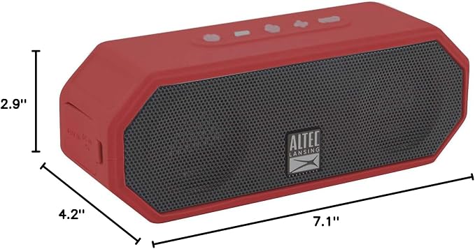Altec Lansing - Portable Bluetooth Speaker, Waterproof IP67