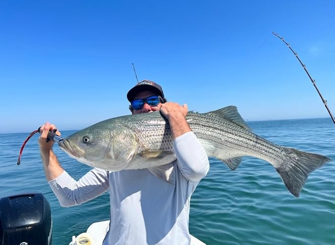 UMT 2pc Planer Board Trolling Kit for Offshore Fishing Chartreuse & Pink Boards with Holographic Finish + 2 Rigs with 8/0 Hooks on 30ib Fluorocarbon Saltwater & Freshwater for Striped Bass