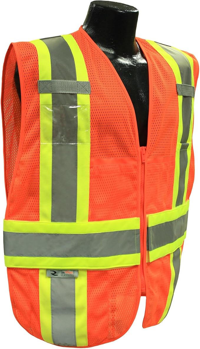 Radians SV23-2ZOM-XL/2X Polyester Mesh Class-2 Expandable Two Tone Vest