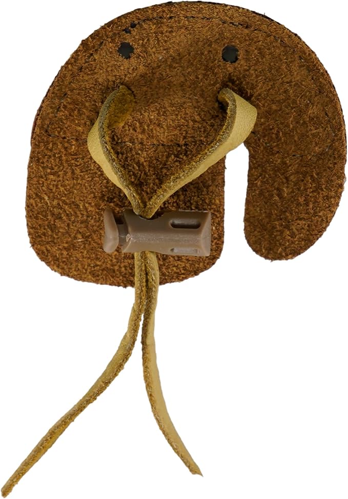 Hornet Leather Split Finger Tab – Handmade USA – Traditional Archery Gear – Medium or Large – Left or Right Hand